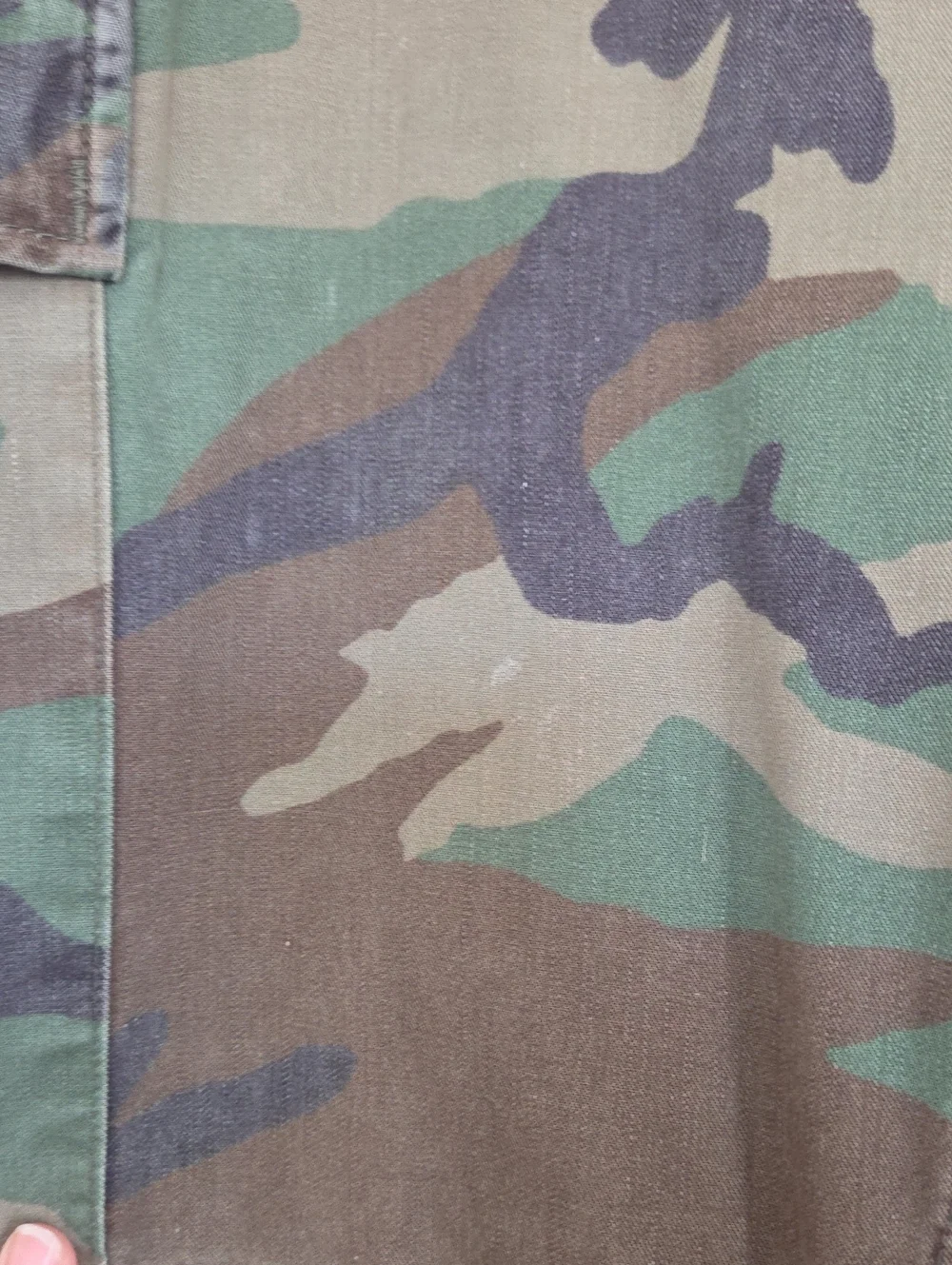 Vintage US Military Camouflage Cargo Utility Pant Adjustable Waist Size 36w